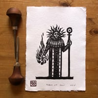 Image 1 of Magus of Sol - Lino Print