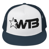 Image 3 of WTB Black Logo Trucker Hat