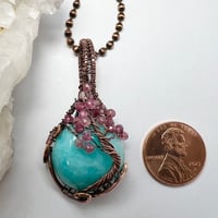 Image 3 of Cherry Blossom Tree of Life Necklace