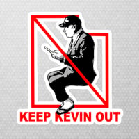 Image 2 of keep kevin out sticker