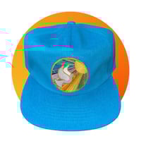"Never Again" Aqua blue adjustable hat