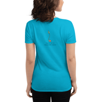 Image 4 of MamaFe Black Font With MS on Back Women's short sleeve t-shirt