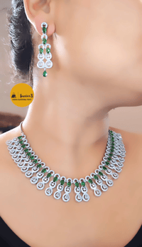 Image 1 of Rebecca Green-Stunning Australian Diamond Necklace Set