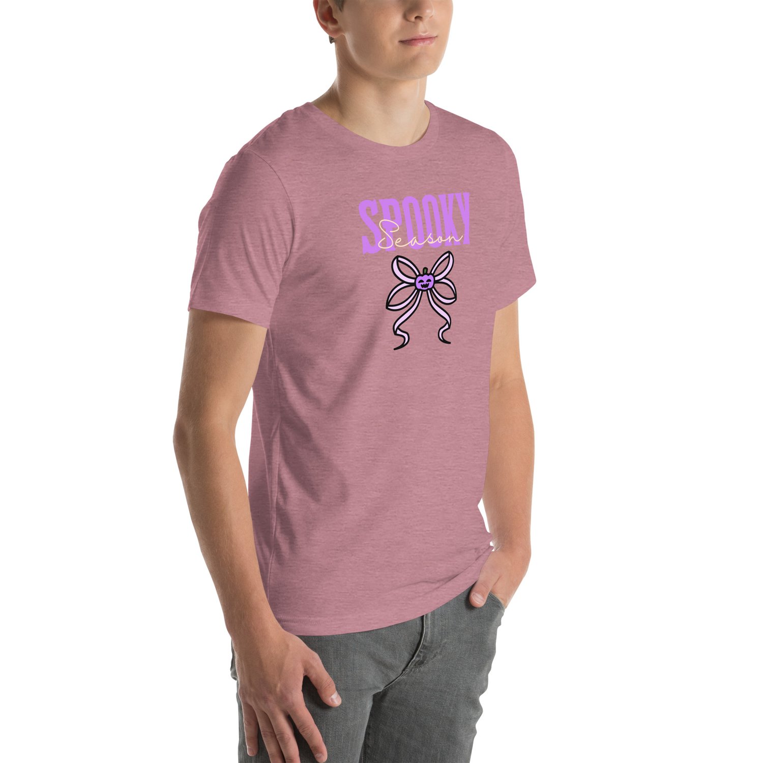 Image of Spooky season purple ribbon Unisex t-shirt