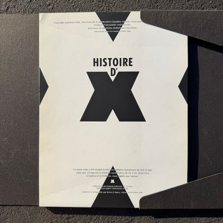 Histoire D'X Portfolio Signed & Numbered by Moebius Image 3
