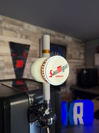 Image 3 of 3D Printed LED Illuminated PerfectDraft Handle & Bracket Set - White & Gold (Modelo, San Miguel)