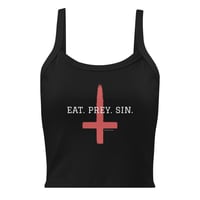 "Eat. Prey. Sin." Women’s Micro-Rib Tank Top