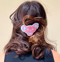 Pink Glitter Bear Barrette