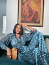 Elle African Print Silk Matching Set