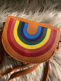 Image 1 of Brown Kids Rainbow Bag