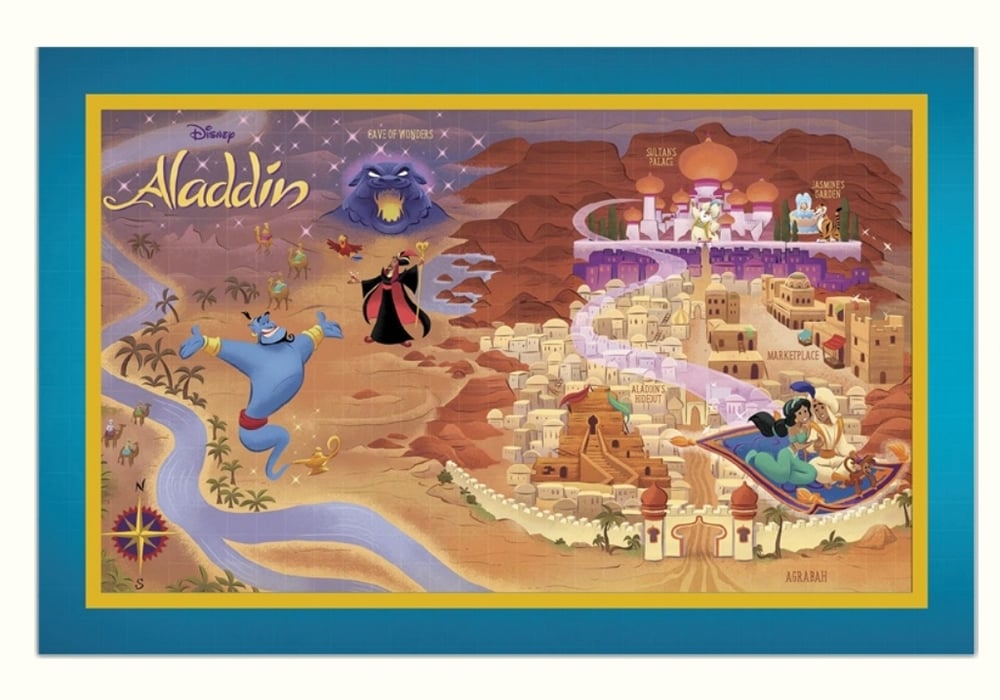 Image of Aladdin disney maps wdi pin set le 400