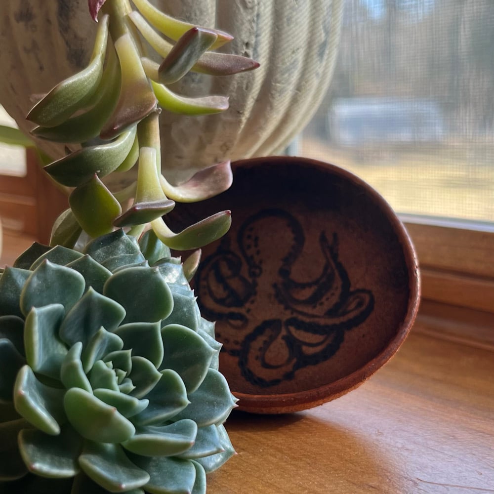 Round Leather Ring Dishes