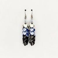 Image 4 of Itsy Bitsy Cascading Scale Earrings