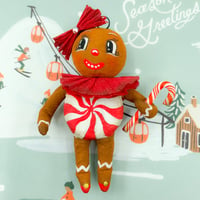 Image 1 of Large Peppermint Gingerbread Gal
