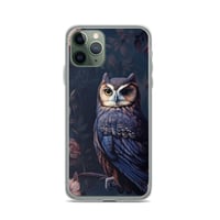 Image 4 of Gothic Rococo Dark Flowers and Owl Clear Case for iPhone®