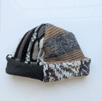 Image 3 of Upcycled Reversible Beanie Cotton Blend 8