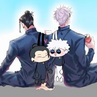 Image 4 of SatoSugu (Gojo/Geto) Plush Bag [IN HANDS + PO]