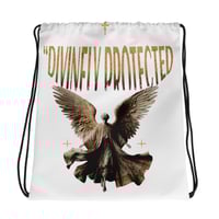 DIVINELY PROTECTED Drawstring bag