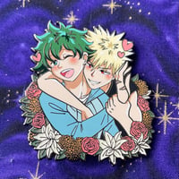 Image 3 of Spring BakuDeku Enamel Pin