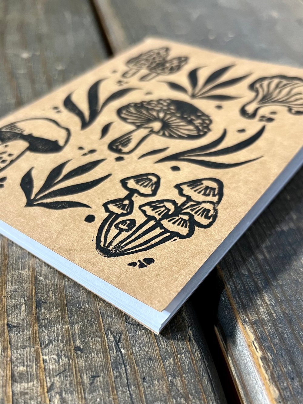 Mini mushroom notebook