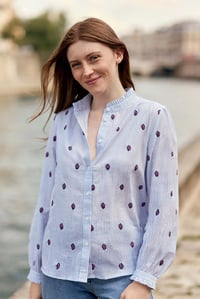 Image 4 of Blusa Blooma Rayas Bordada