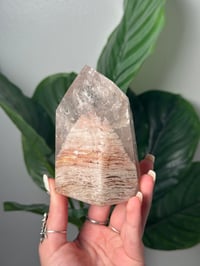 Image 3 of XL PINK THOUSAND LAYER GARDEN QUARTZ TOWER -BRAZIL- B