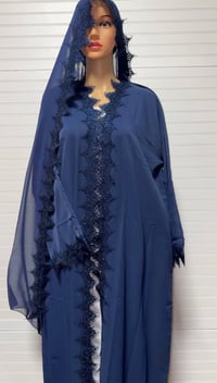 Image 4 of  Lace 2 Piece Abaya 