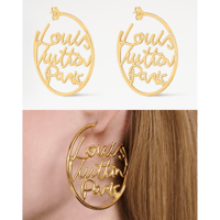 Script Gold Hoops