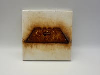 Image 2 of Razor Blade Rust Print 2.5x2.5" Canvas Set