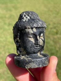 Image 1 of Pyrite In Magnetite Buddha Head #1893
