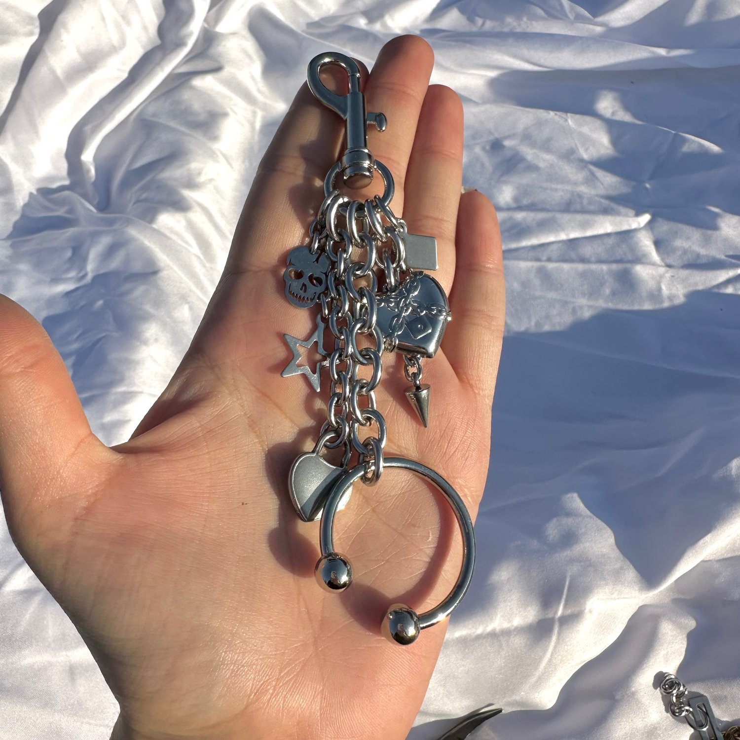 Image of Pierced Keychain Charm