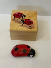 Image 15 of Hand Painted Wooden Box and ‘hug’ 