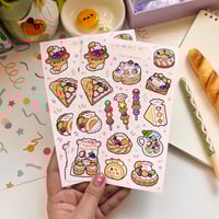 Image 3 of Assorted Fruit Dessert Sticker Sheet