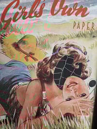 Image 3 of 1945 War time The Girls Own - faceless with real preserved spider web - AUGUST