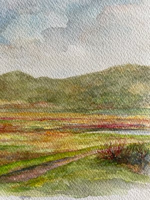 Image of VINTAGE DUTCH WATERCOLOR: PATHS & ROADS #1