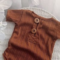 Image 2 of Sitter boys bodysuit Patrick | rusty brown | 12 months