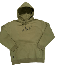Green “signature” hoodie (size large)