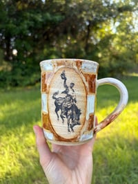 Image 7 of Checkered bronc mug
