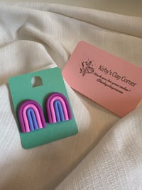 Pink Arch Earrings