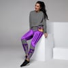 BOSSFITTED Grey and Purple AOP Women's Joggers