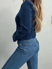 Image 7 of Vintage blue velvet jacket // M