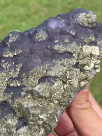 Image 14 of Purple Botryoidal Fluorite With Cubic Pyrite Specimen #447 