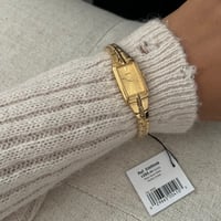 Image 2 of Vintage SEIKO Dainty Gold Rectangular Dial 🍇NEW with Tag IN BOX✨