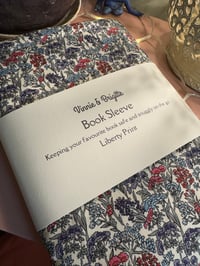 Image 1 of Padded Book Sleeve Liberty Yorkshire Meadow