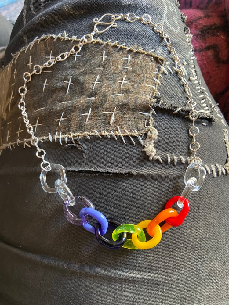 Image of Rainbow chain link (uv) 