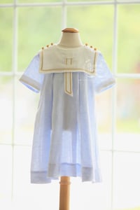 Image 3 of Linen Seaside Portrait Dress & Bubble