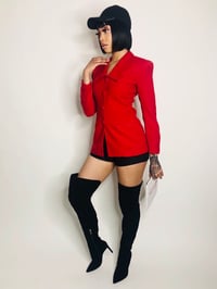 Image 3 of Exagerated Collar Blazer