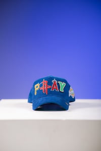 Image 1 of PRE ORDER Philippians 4:6 PRAY Hat "Blue"