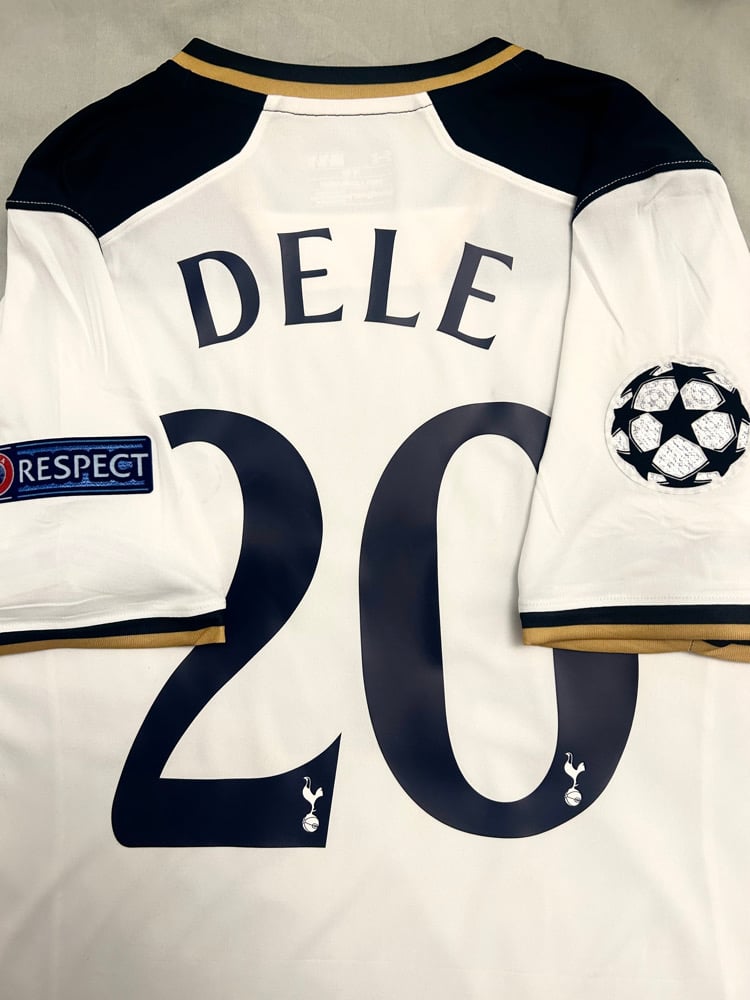 Image of Tottenham Hotspur “DELE 20” 2016/17 Home Shirt + UCL patches (M)