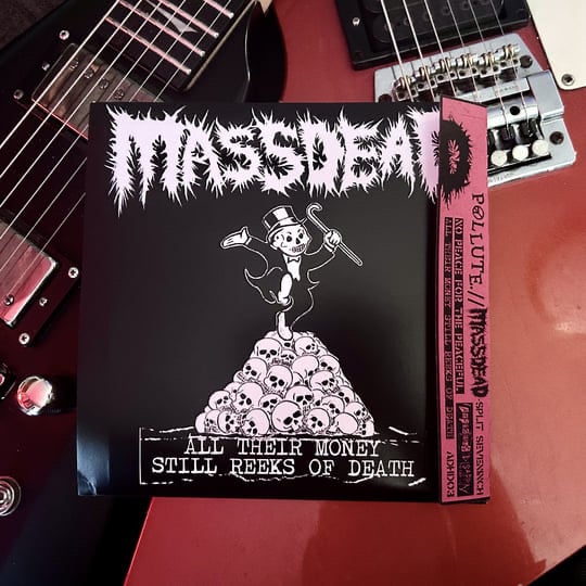 Massdead / Pollute “split” 7” Lathe /50